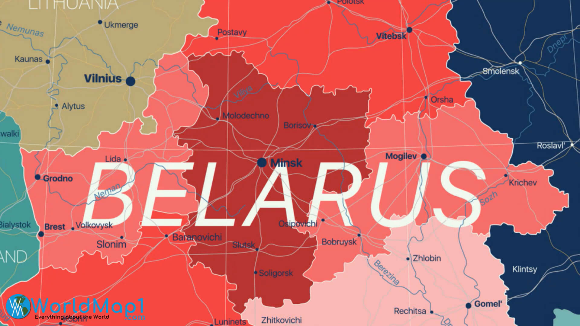 Belarus Country Map